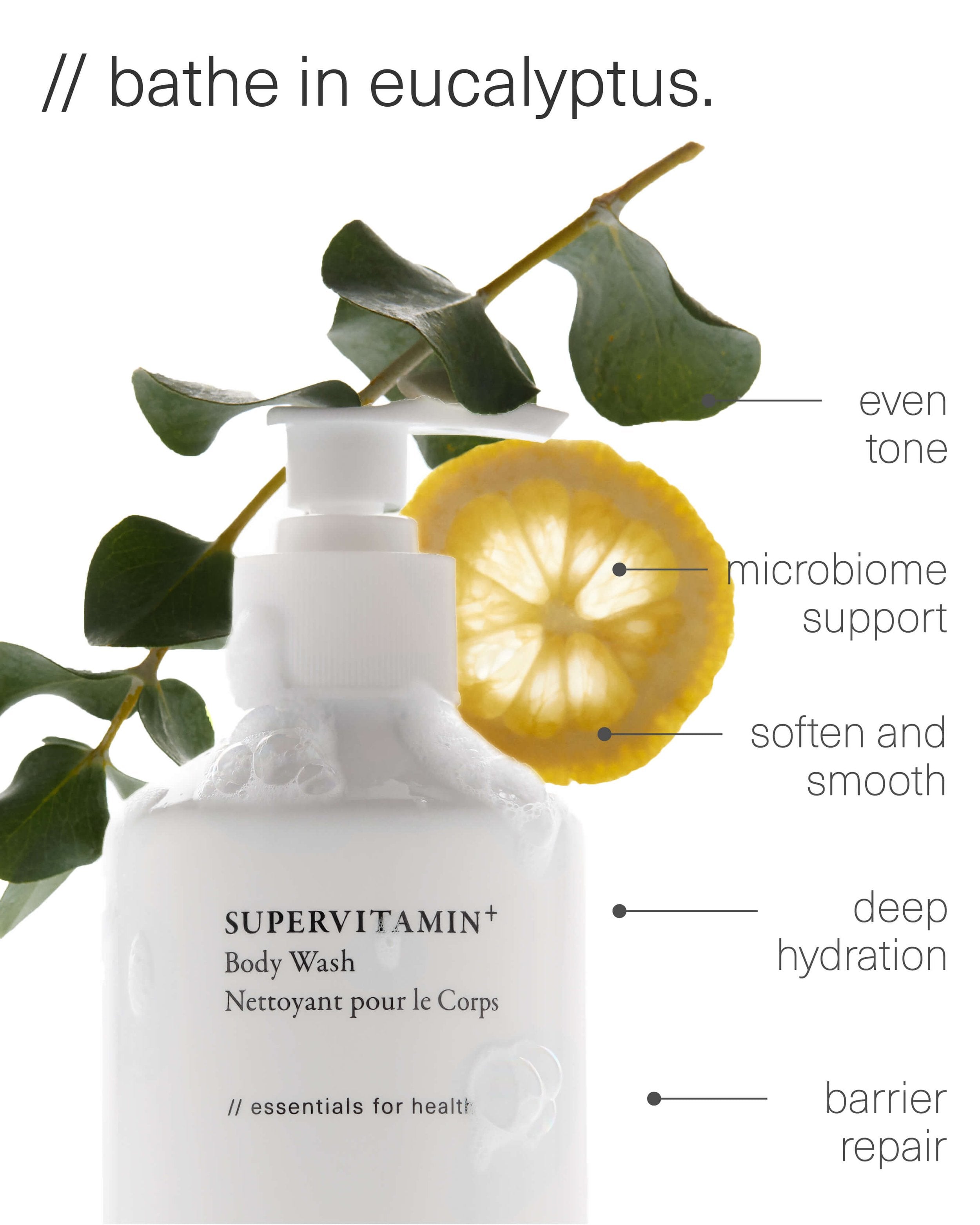 Supervitamin Body Wash ⁺ Clarifying