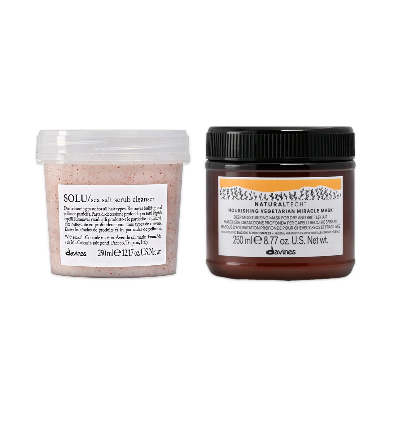 ✨ For the Hair Revivalist: Solu Sea Salt Scrub & Vegetarian Miracle Mask